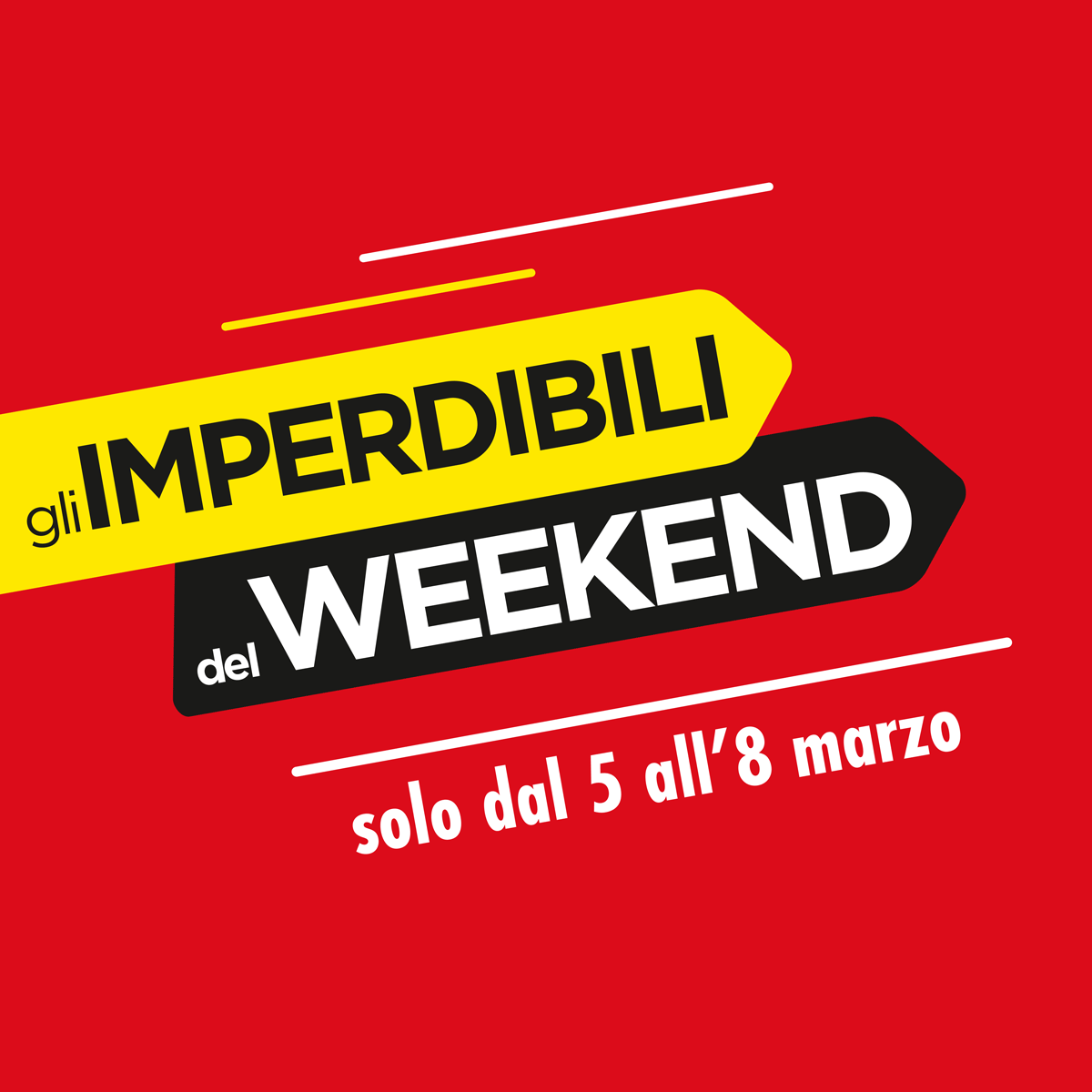 Imperdibili del Weekend dal 5 all'8 marzo 2026