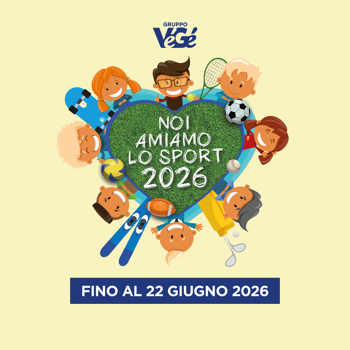 banner iniziativa Noi amiamo lo sport 2026