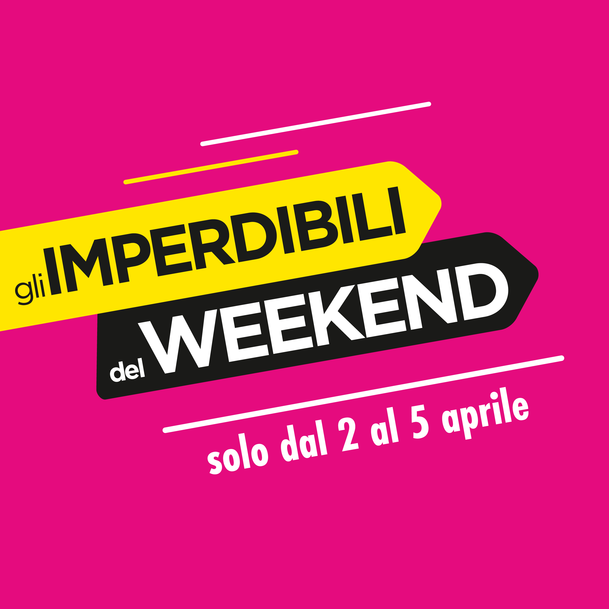 Imperdibili del Weekend dal 2 al 5 aprile 2026